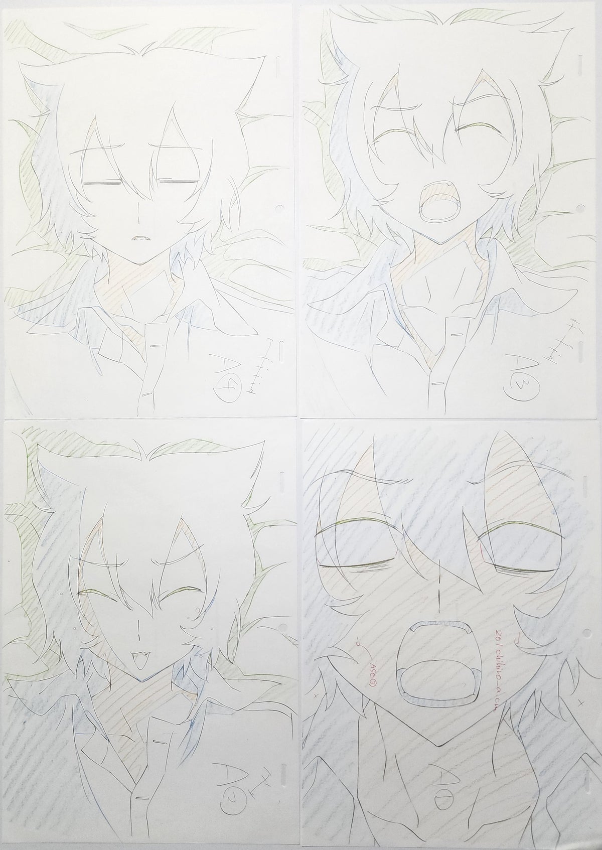 Sankarea Animation Production Cel Drawing Anime: 8 Sheets - 4372
