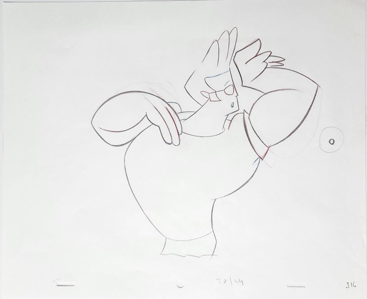 Johnny Bravo Animation Production Cel Drawing - 4405