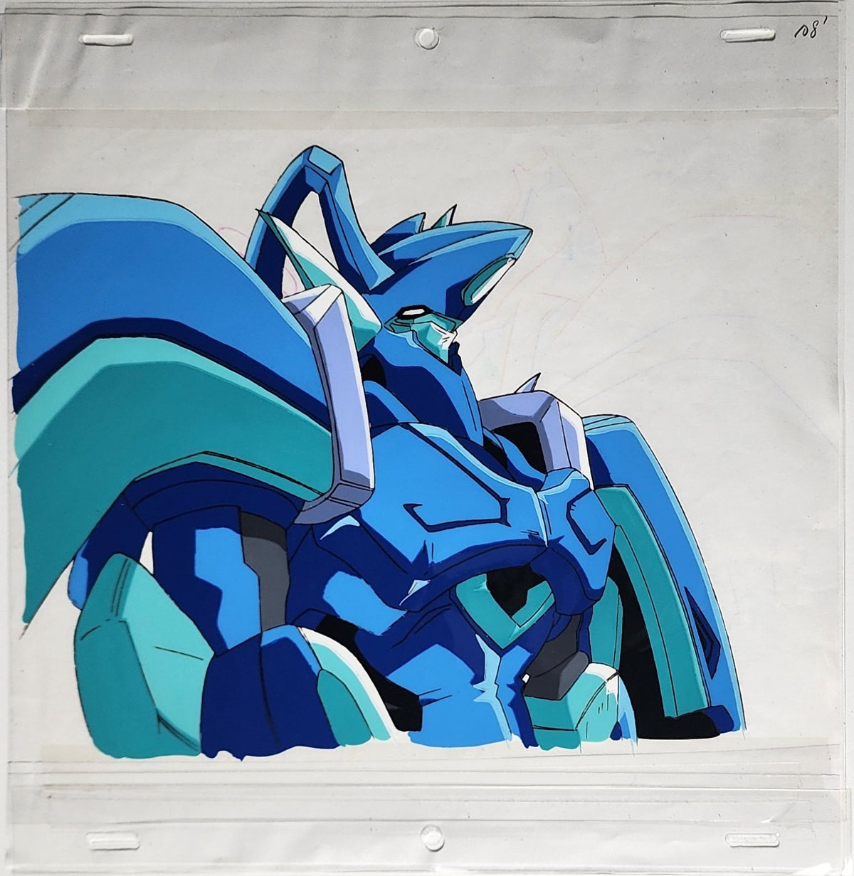 Cybuster Anime Unknown Animation Production Cel Drawing: 4412