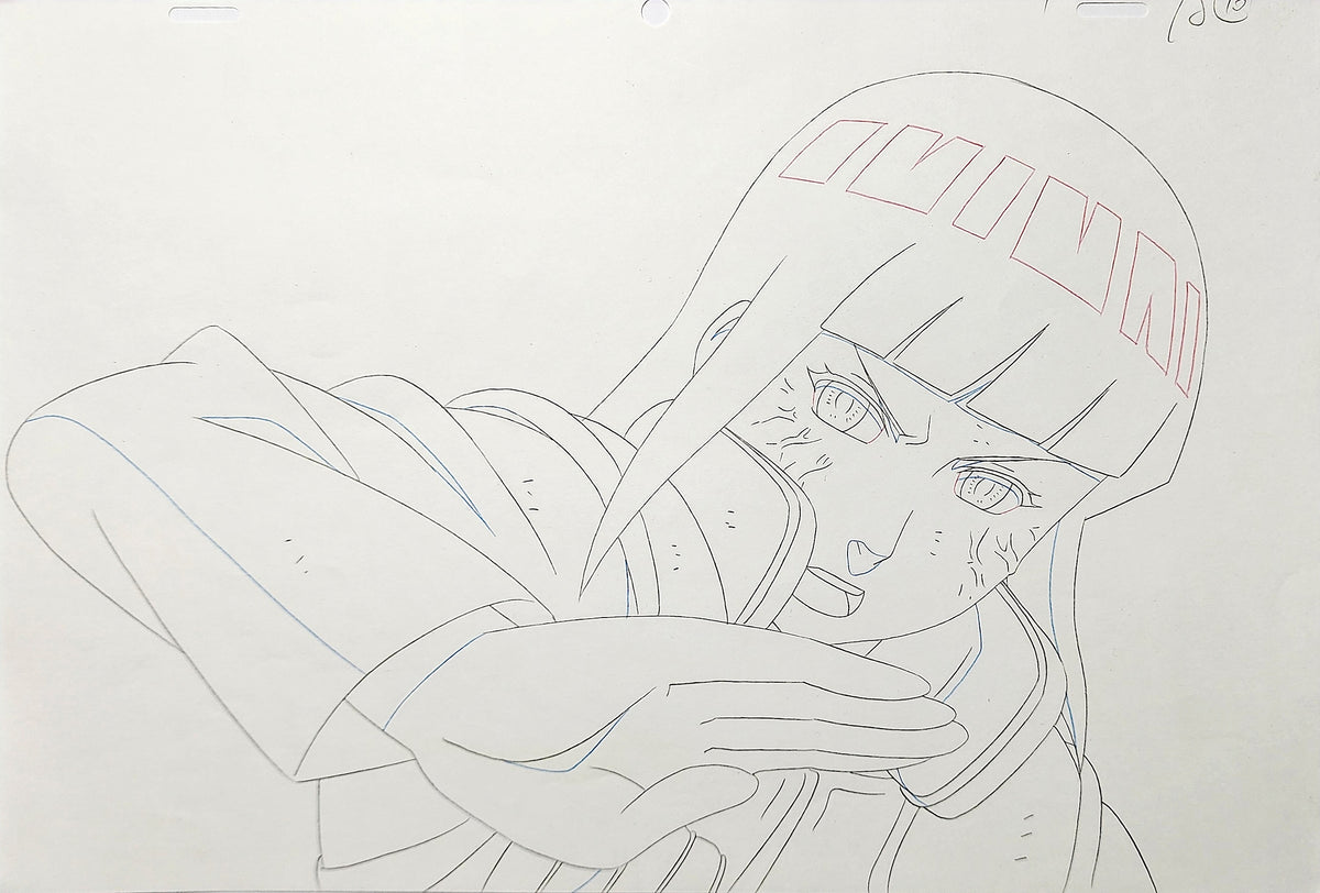 Naruto Drawing Animation Production Cel Genga Douga: Hinata - 4722