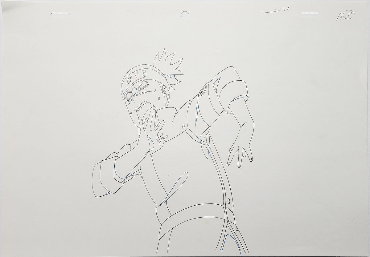 Naruto Drawing Animation Production Cel Genga Douga: Iruka - 4729