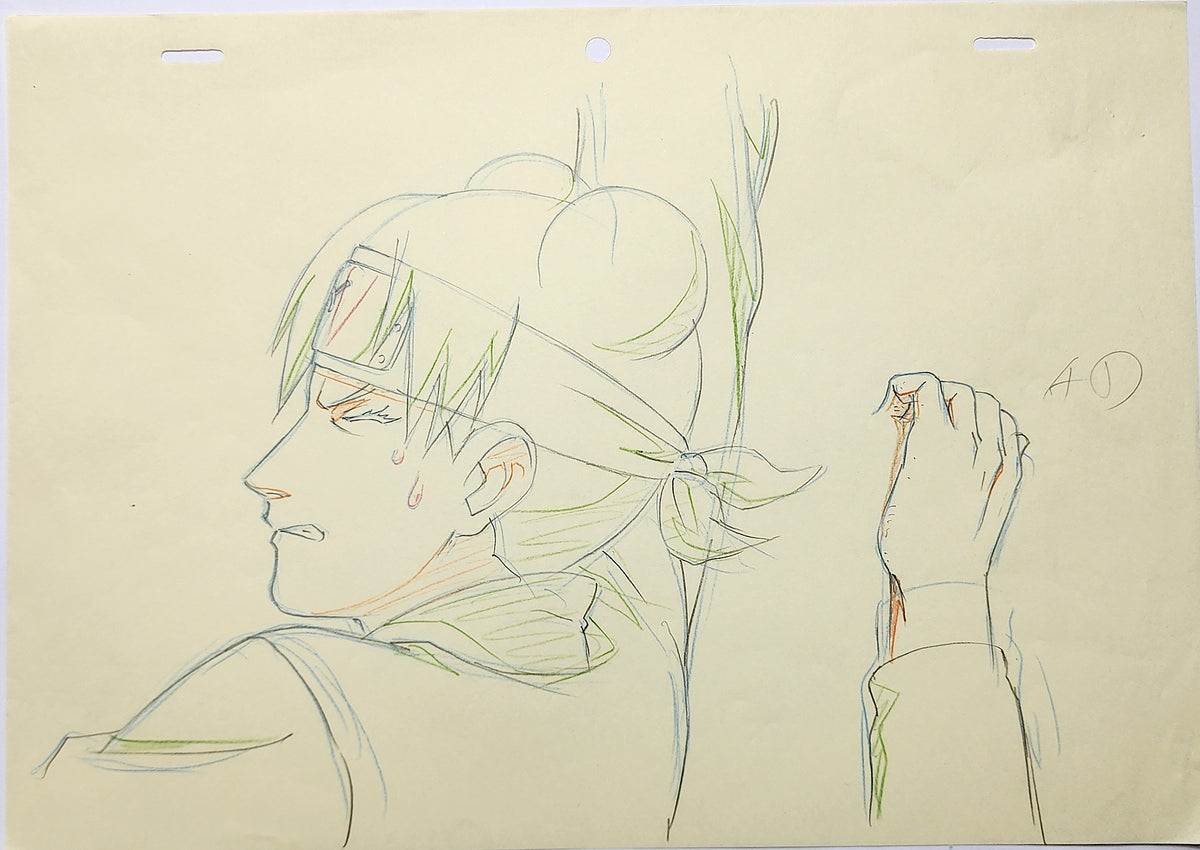 Naruto Drawing Animation Production Cel Genga Douga: Tenten - 4738