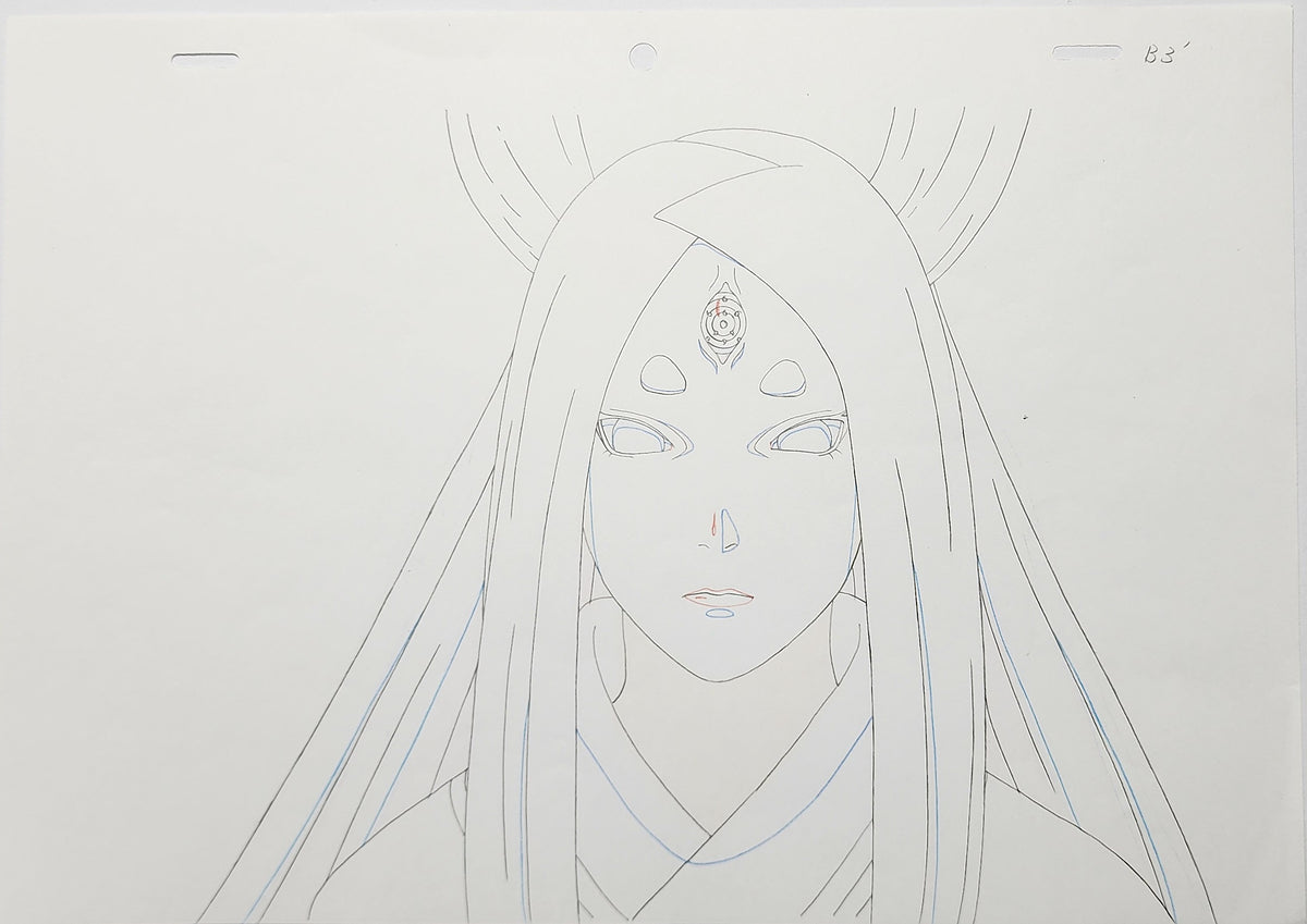 Naruto Drawing Animation Production Cel Genga Douga: Kaguya - 4742