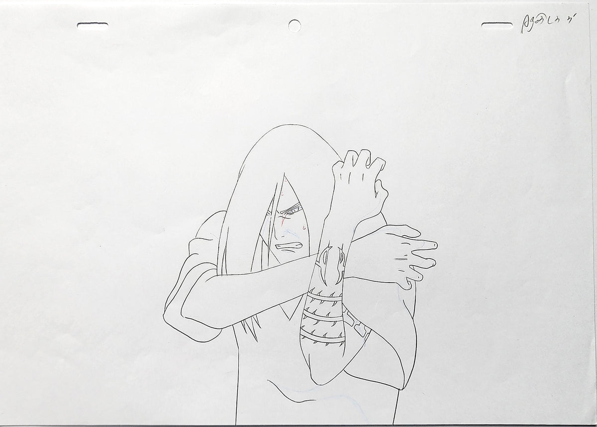 Naruto Drawing Animation Production Cel Genga Douga: Orochimaru - 4747