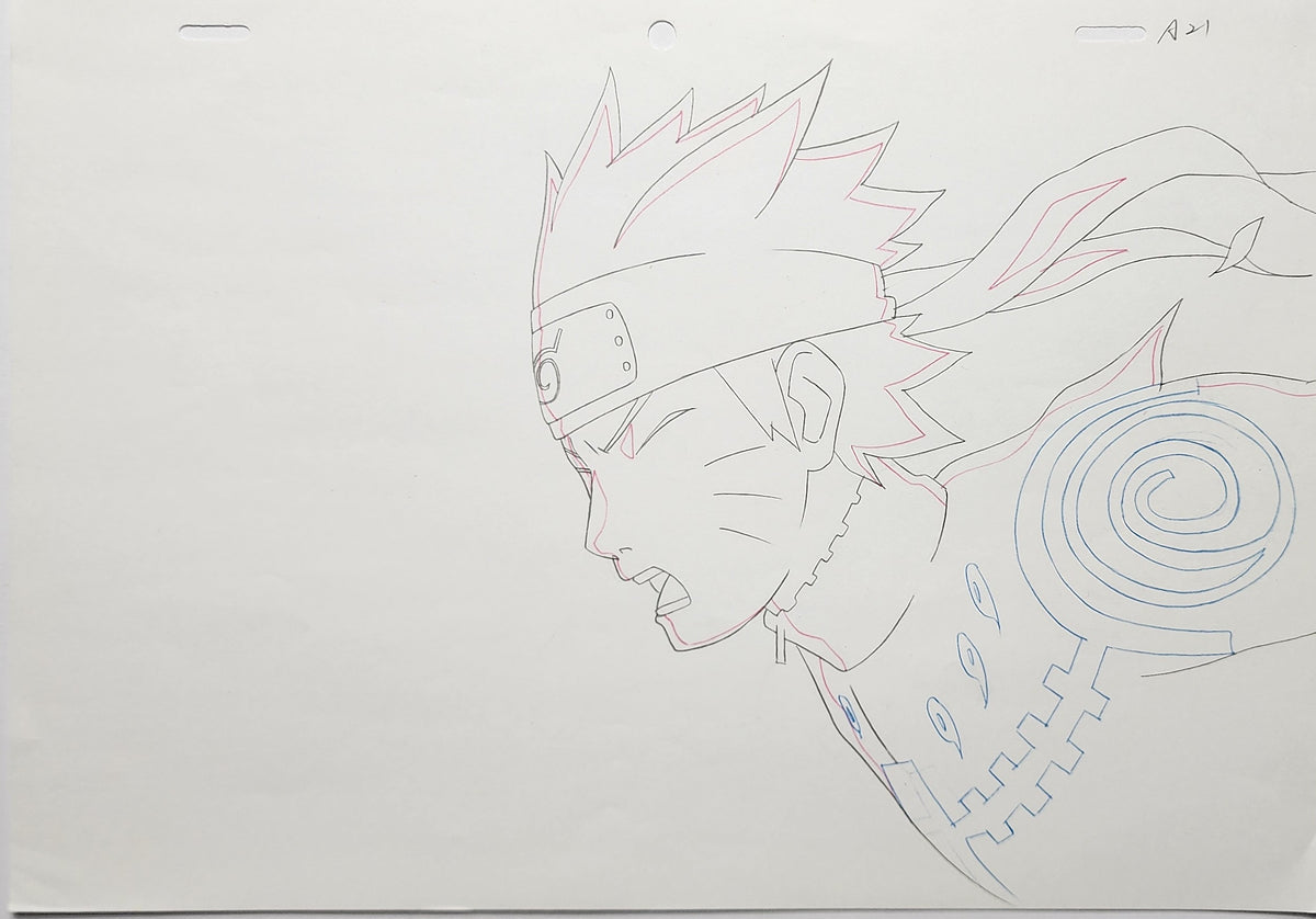 Naruto Drawing Animation Production Cel Genga Douga: Naruto - 4751