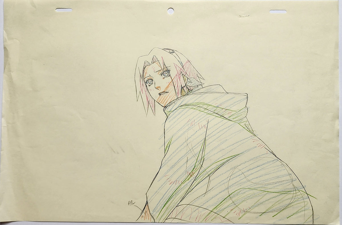 Naruto Drawing Animation Production Cel Genga Douga: Sakura - 4786