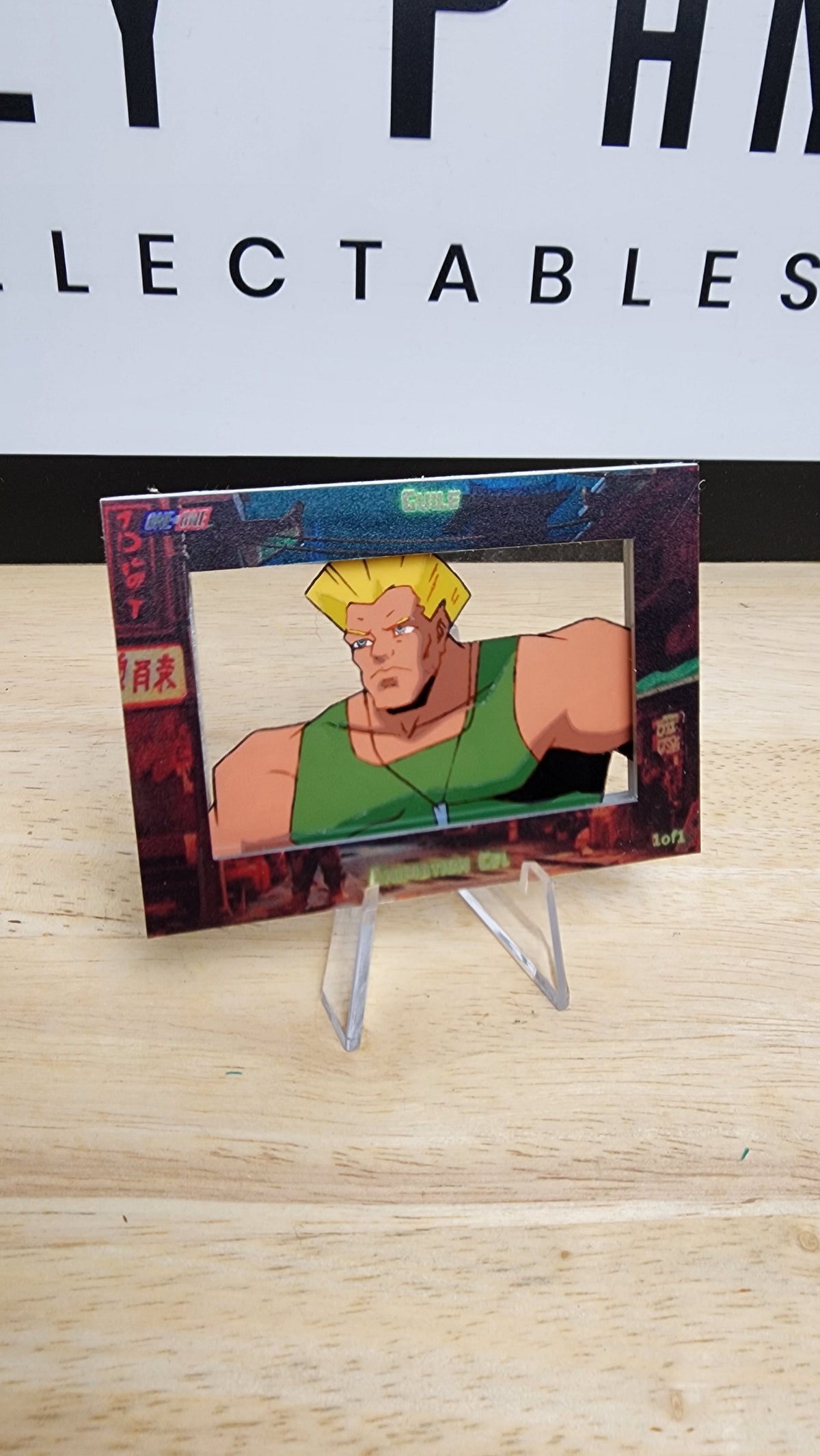 Street Fighter Production Used Animation Cel Card 1of1