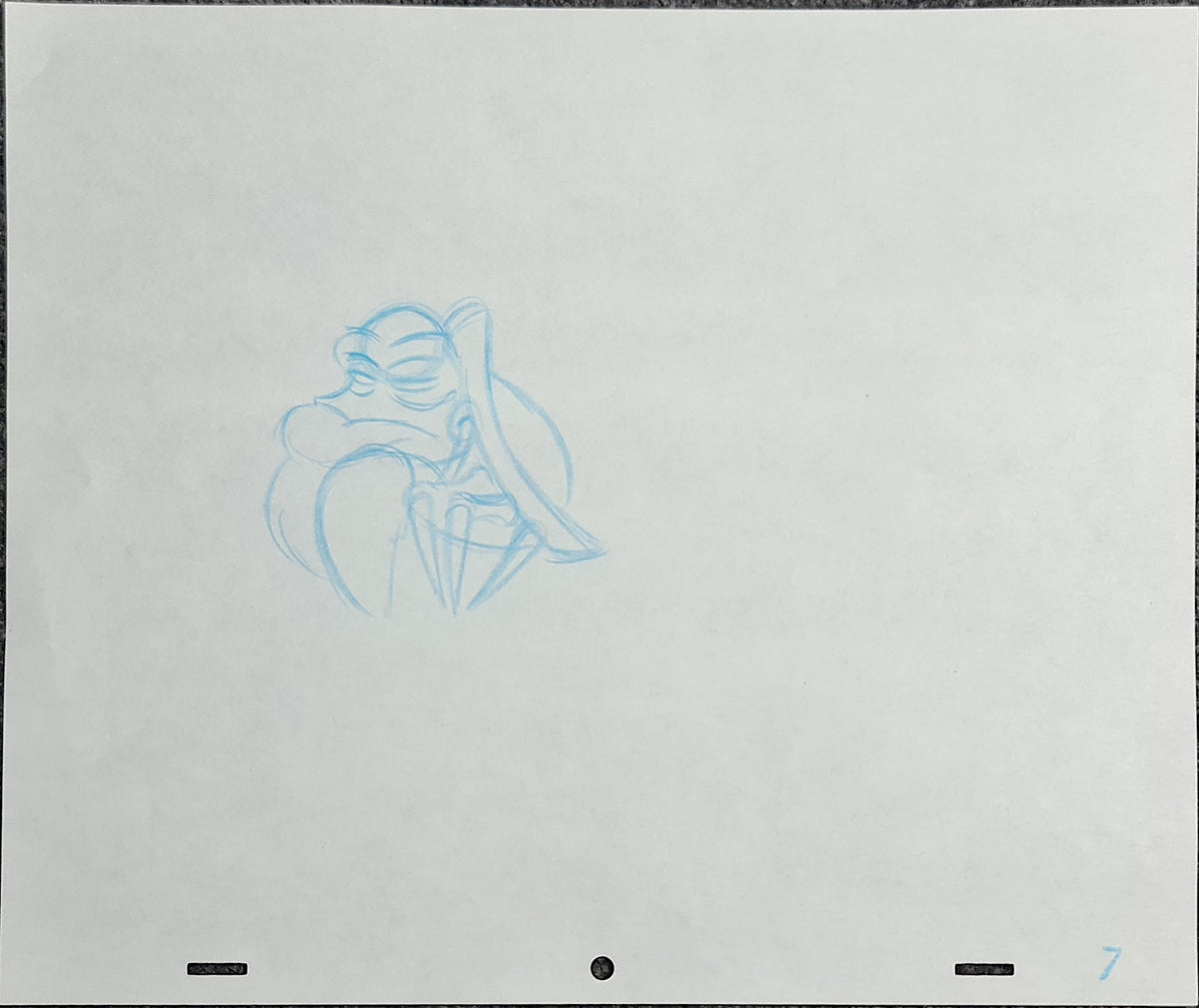Walt Disney Sebastian Little Mermaid Production Animation Drawing - 1102