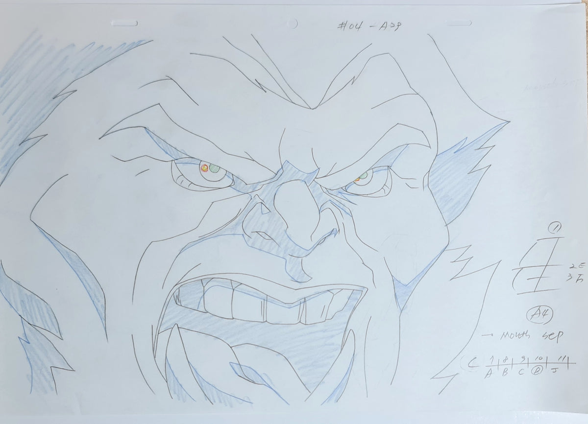 Marvel Avengers Assemble Production Animation Cel Drawing: 1936