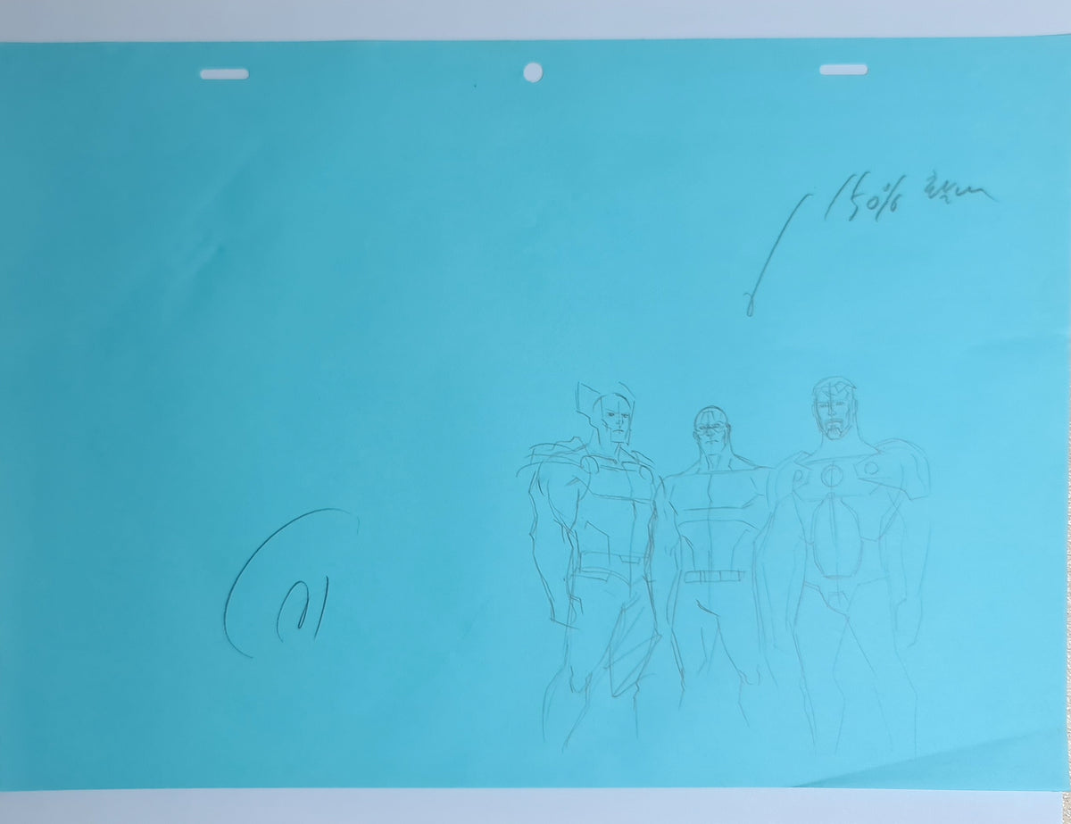 Marvel Avengers Assemble Production Animation Cel Drawing: 1952