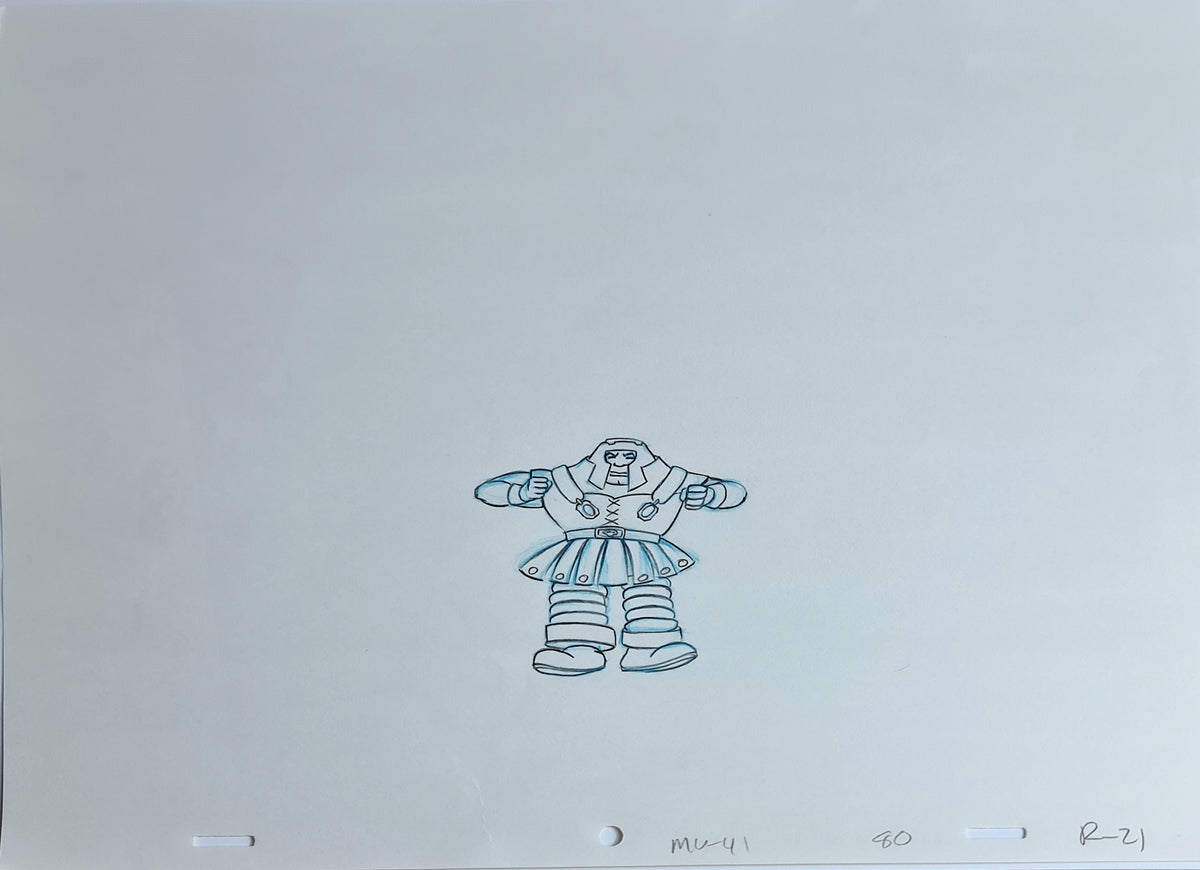 He-Man MOTU Animation Production Cel Drawing: Ram Man - 2837