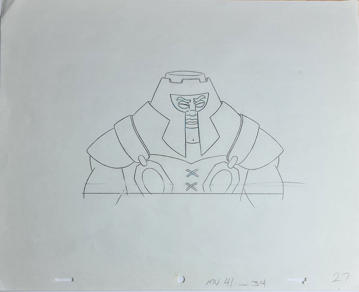 He-Man MOTU Animation Production Cel Drawing: Ram Man - 2844