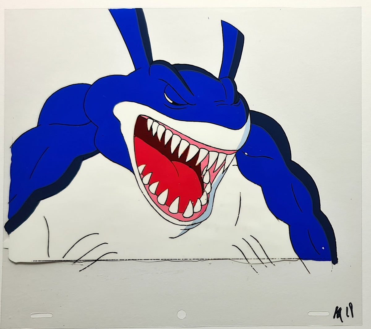Street Sharks Animation Production Cel: Mantaman - 3064