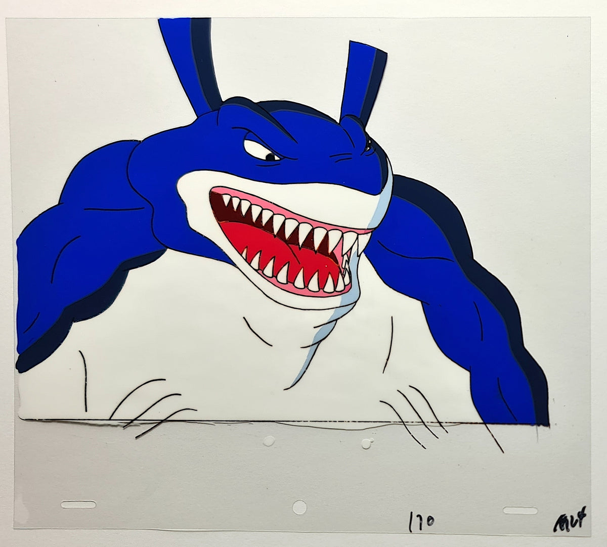 Street Sharks Animation Production Cel: Mantaman - 3069