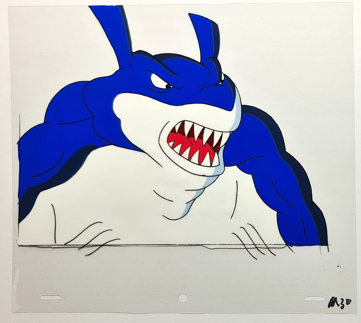 Street Sharks Animation Production Cel: Mantaman - 3075