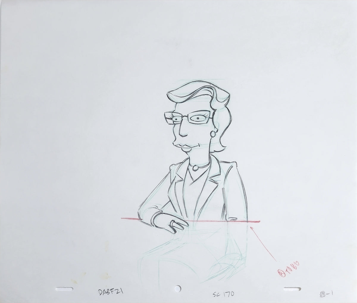 Simpsons Drawing Animation Production Cel - 3818