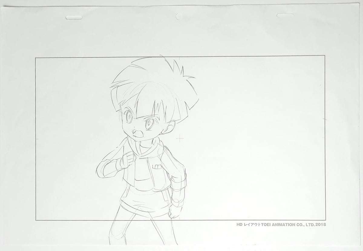 Digimon Ghost Game Hiro Animation Production Cel Drawing: 3895