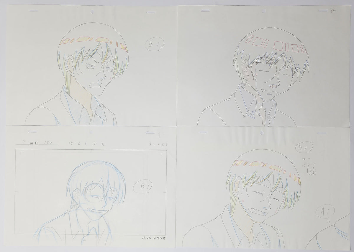 Genshiken Lot of 16 Animation Production Cel Drawing Douga: 4193