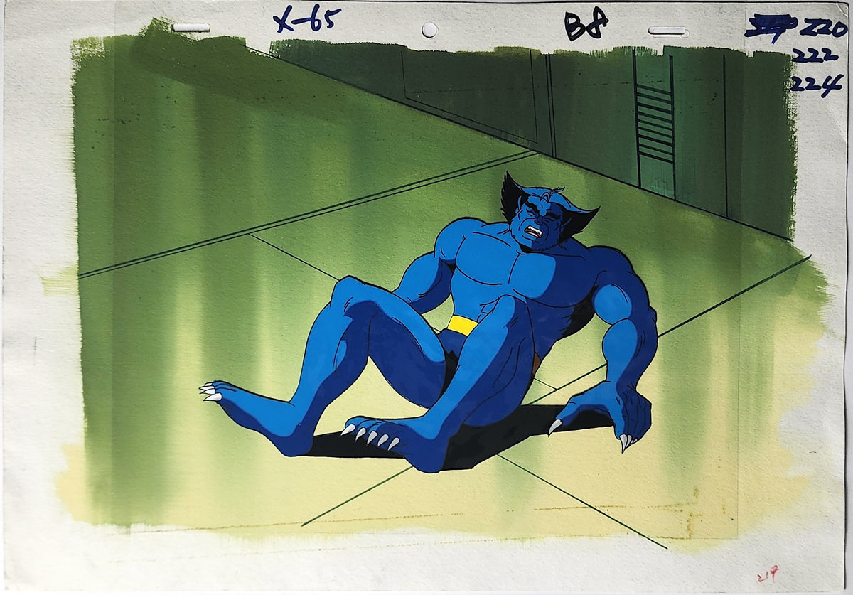 X-Men Beast Animation Production Cel: 3870