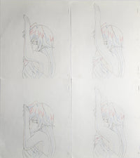 Load image into Gallery viewer, Burn Up Scramble Animation Production Cel Drawing Anime: 22 Sheets - 4375
