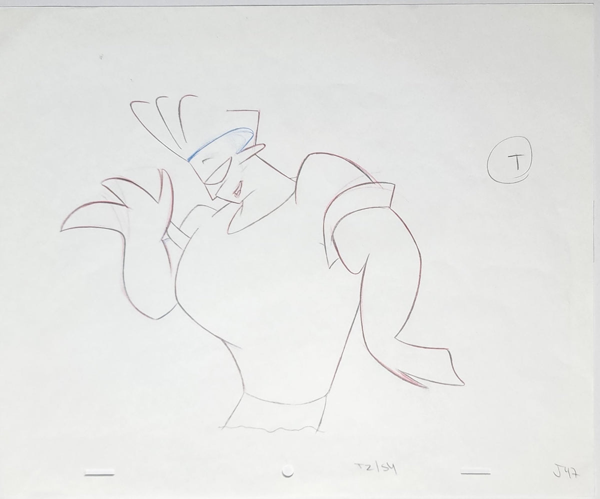 Johnny Bravo Animation Production Cel Drawing - 4401