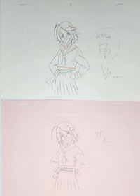 Load image into Gallery viewer, Tokyo Majin Anime Animation Production Cel Drawing: 6 Sheets - 4418
