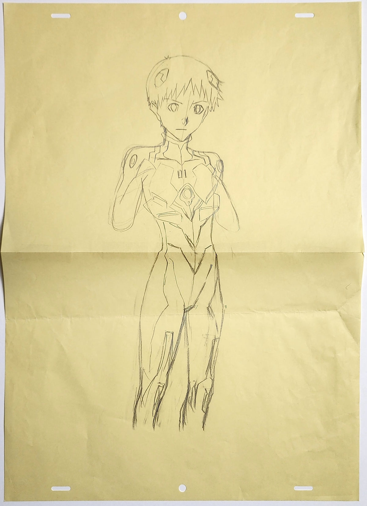 Evangelion Shinji Ikari Animation Production Cel Drawing Genga: 4460