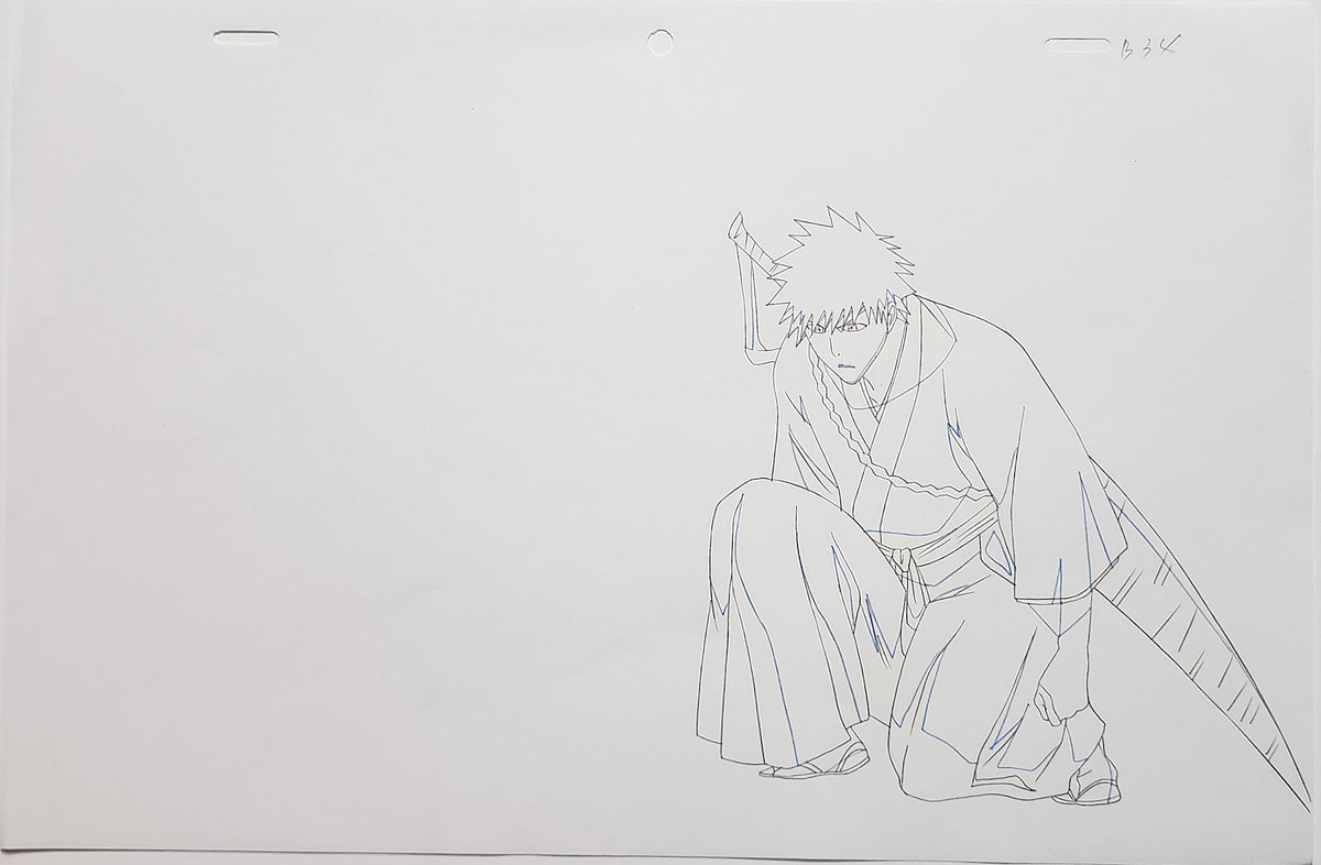 Bleach Animation Production Cel Drawing Douga Genga: Ichigo - 4513