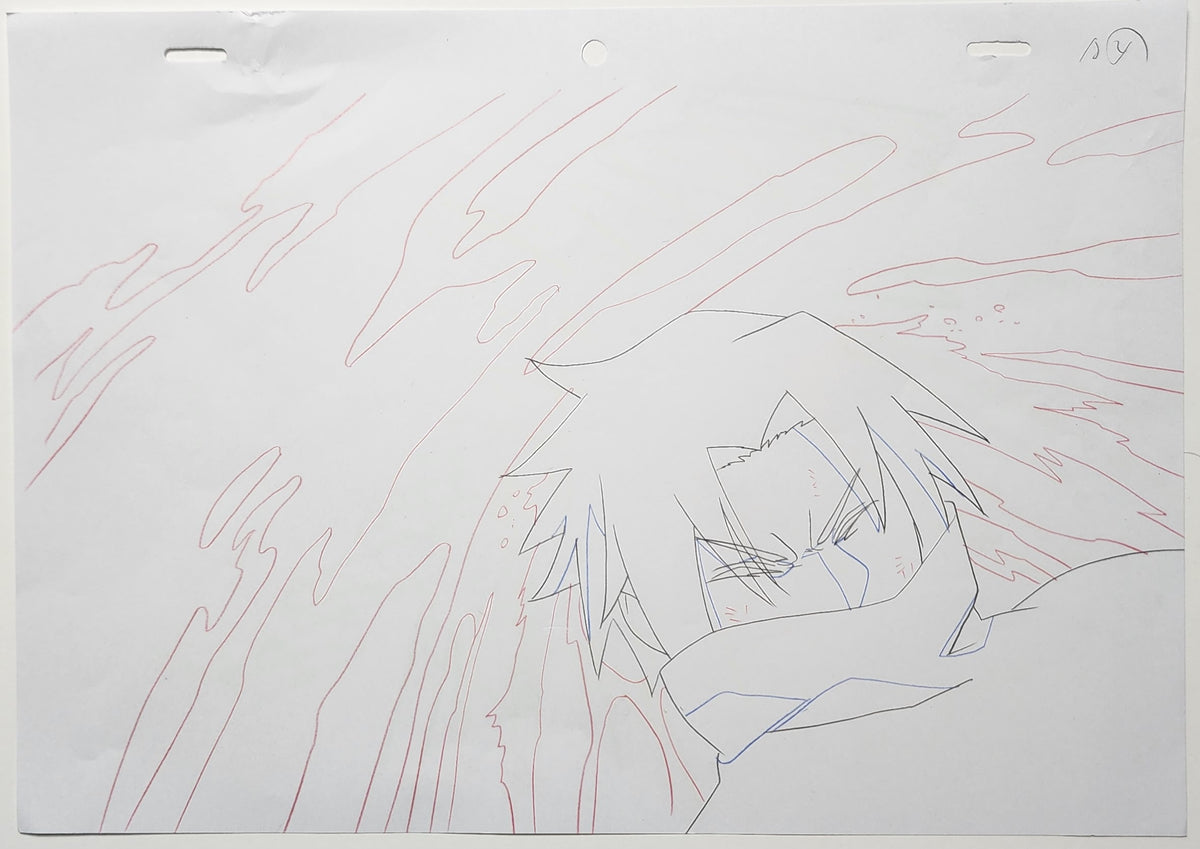 Naruto Animation Production Cel Drawing Douga: Sasuke - 4627