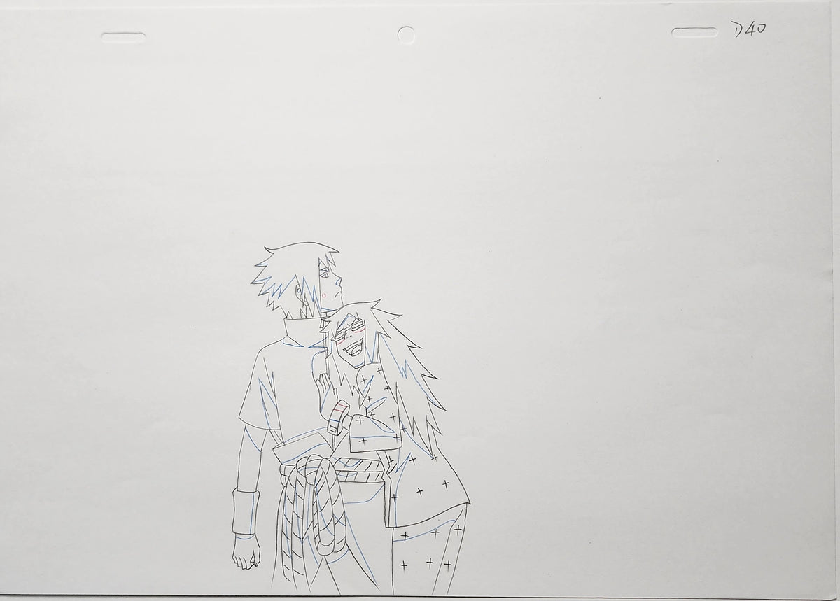 Naruto Animation Production Cel Drawing Douga: Sasuke - 4631
