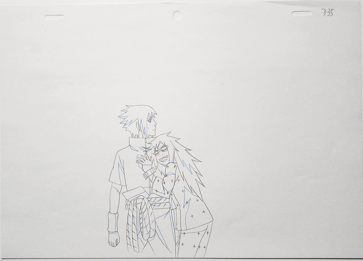 Naruto Animation Production Cel Drawing Douga: Sasuke - 4647