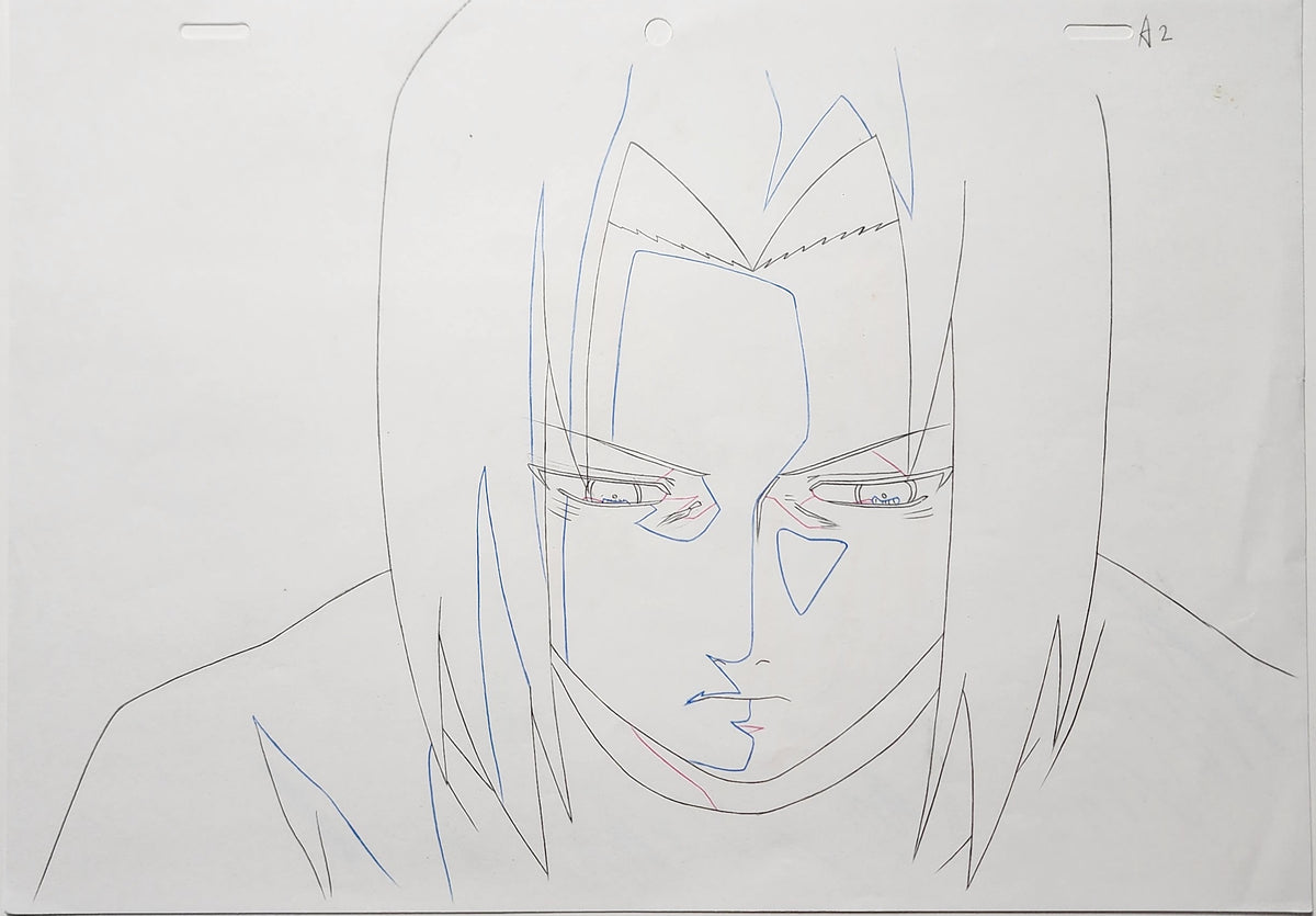 Naruto Drawing Animation Production Cel Douga: Sasuke - 4654