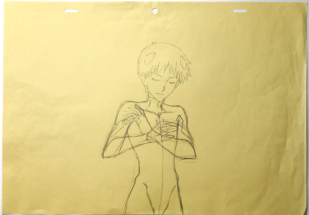 Evangelion Shinji Ikari Animation Production Cel Drawing Genga: 4710