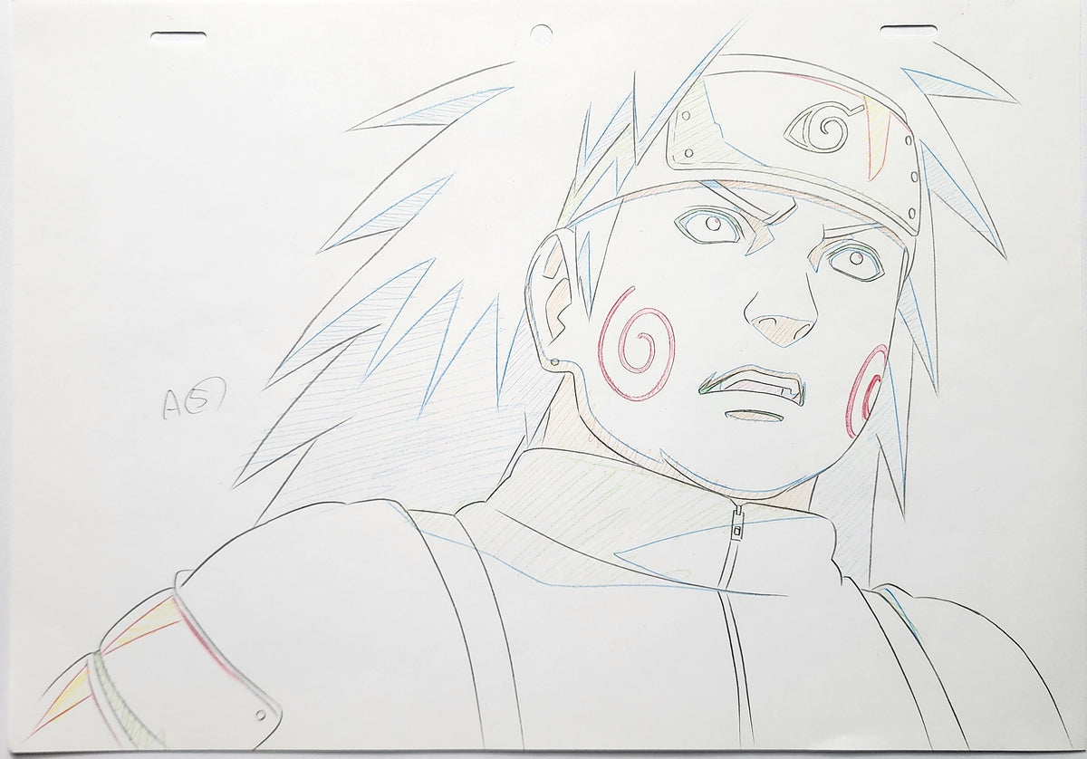 Naruto Drawing Animation Production Cel Genga Douga: Choji - 4770