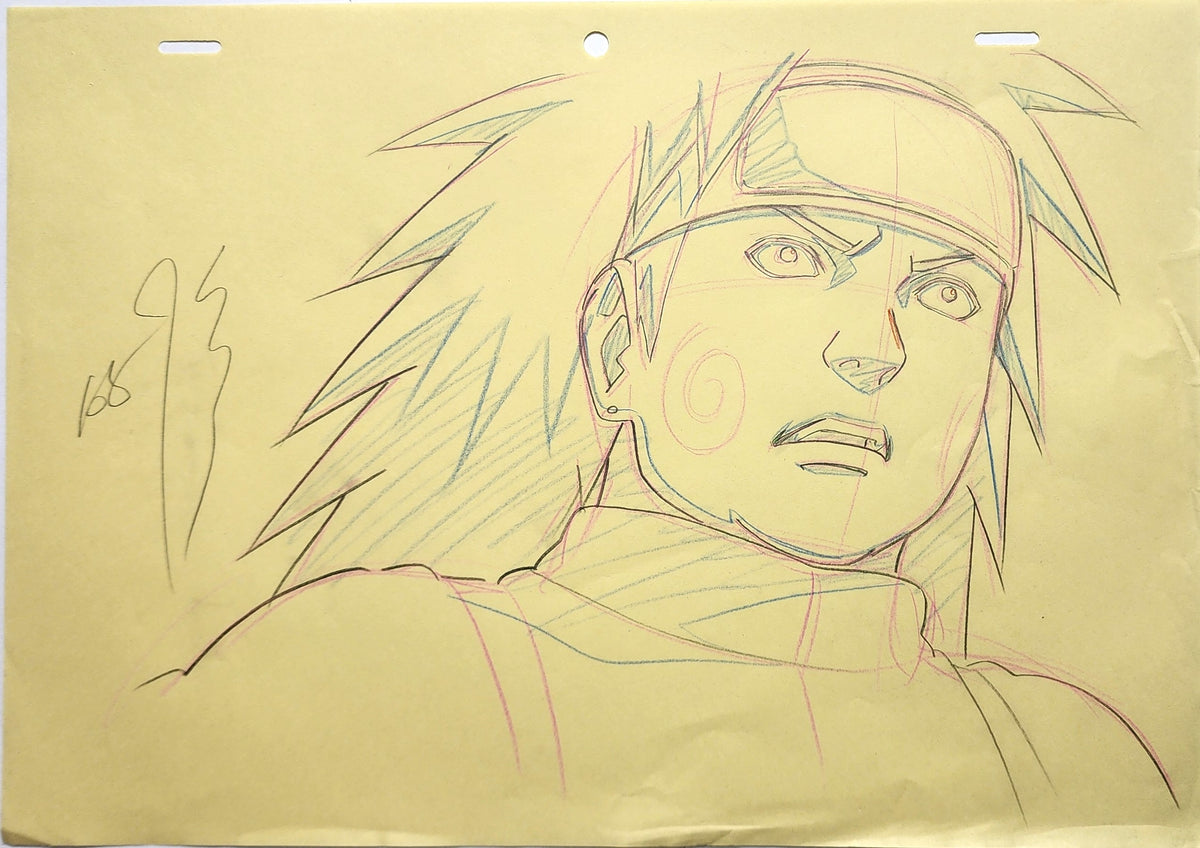 Naruto Drawing Animation Production Cel Genga Douga: Choji - 4771
