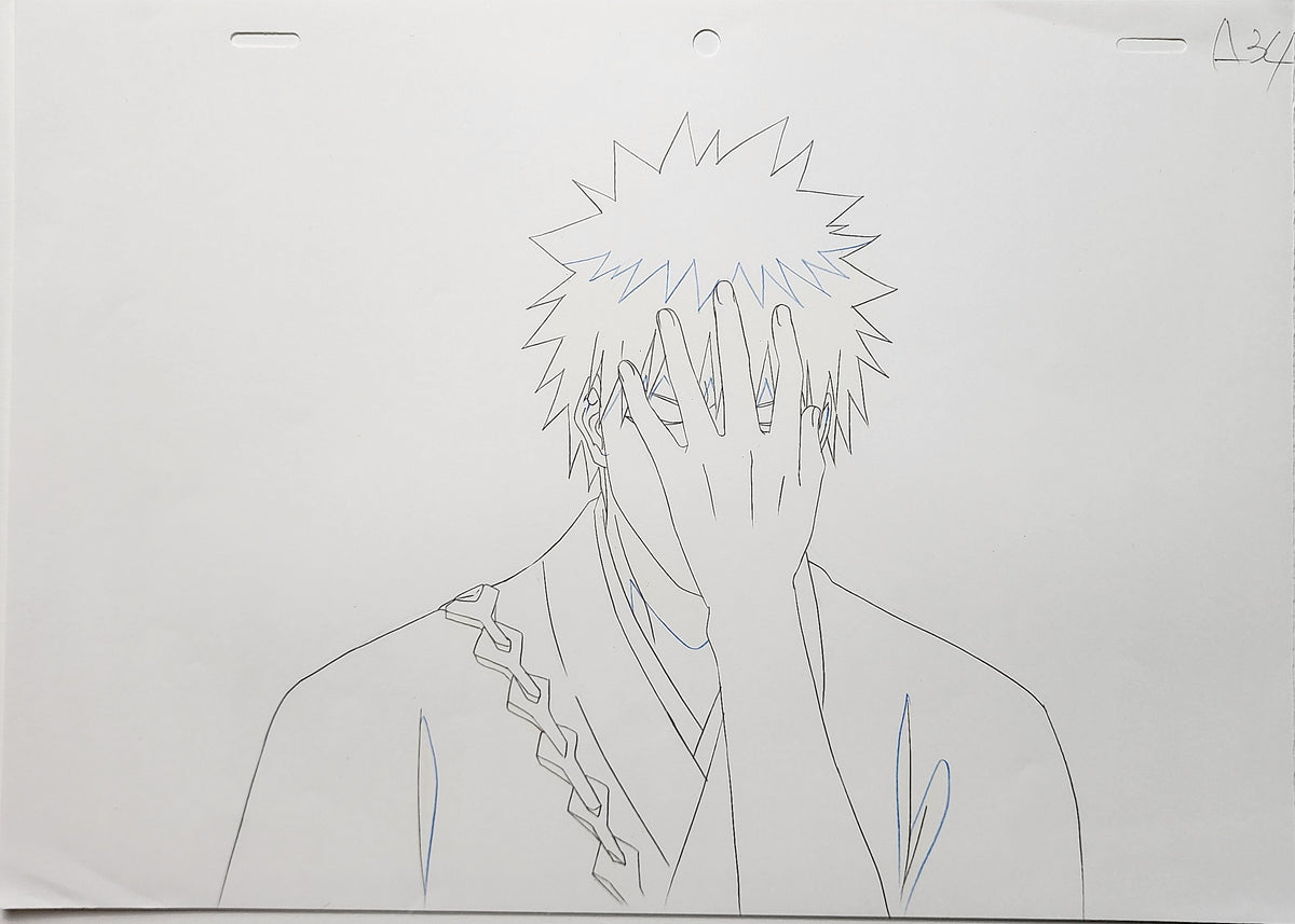 Bleach Animation Cel Production Drawing Douga Genga: Ichigo - 5010