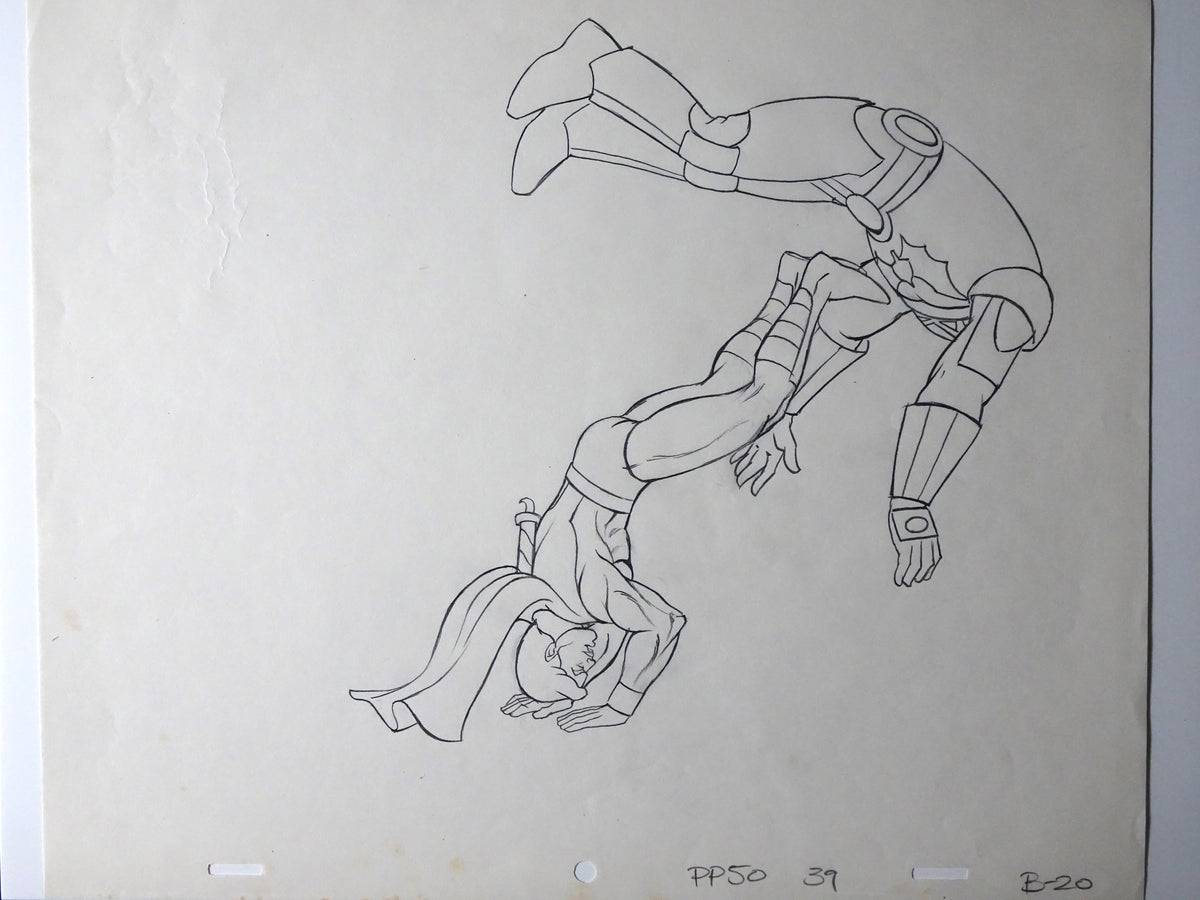 She-Ra Princess of Power Production Drawing: Bow & Horde Trooper - 332