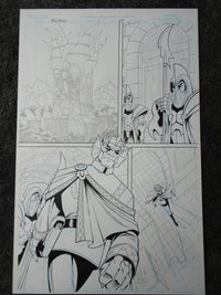 Load image into Gallery viewer, Devils Due Voltron Original Comic Art #1 Pg 16 E.J. SU Pencil - 729
