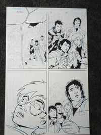 Load image into Gallery viewer, Devils Due Voltron Original Comic Art #2 Pg 21 E.J. SU Pencil - 730
