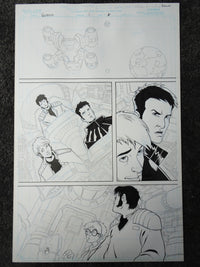 Load image into Gallery viewer, Devils Due Voltron Original Comic Art #1 Pg 6 E.J. SU Pencil - 733
