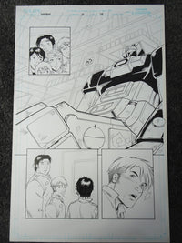 Load image into Gallery viewer, Devils Due Voltron Original Comic Art #2 Pg 16 E.J. SU Pencil - 746
