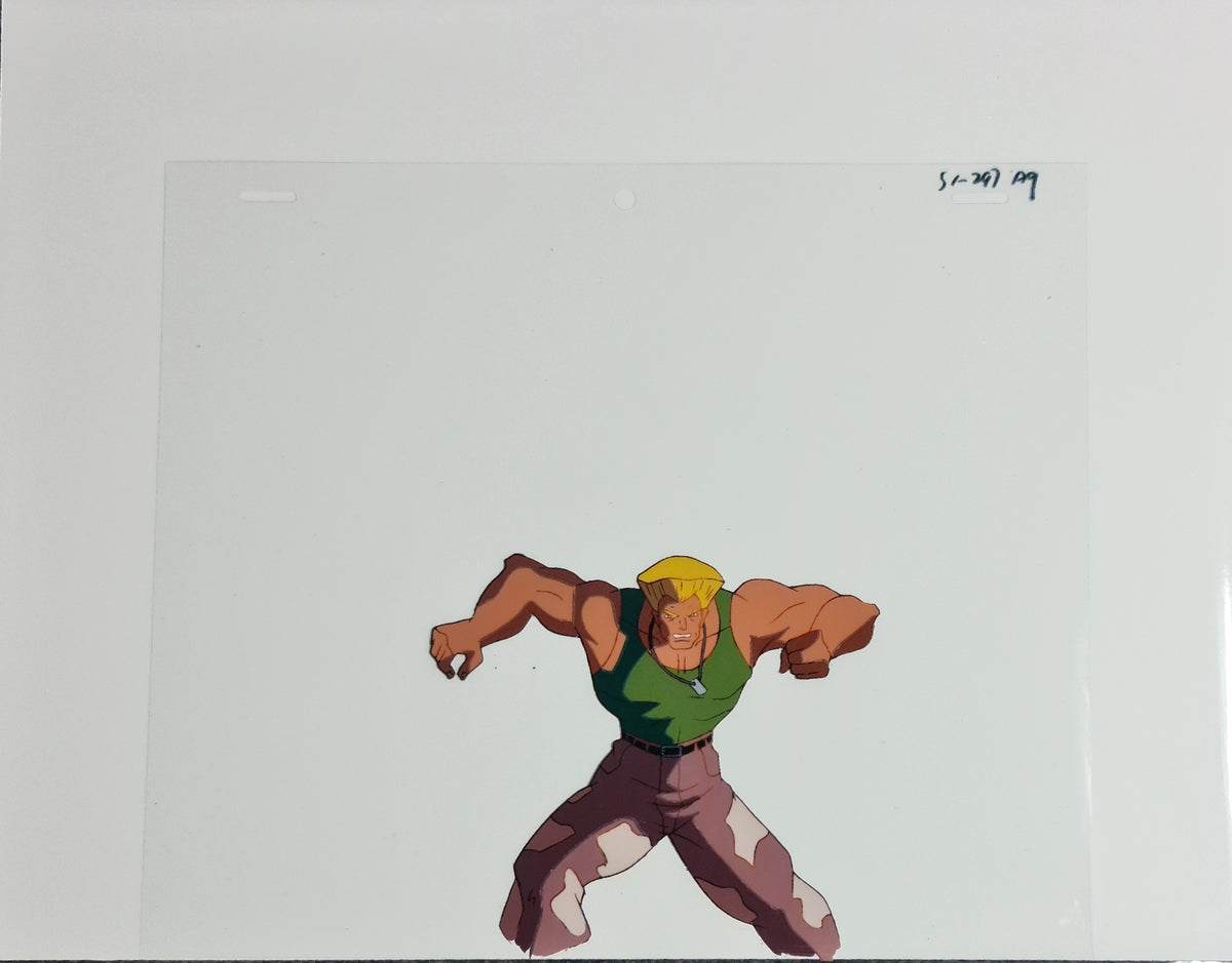 Street Fighter Animated Series Animation Production Cel: Guile - 895