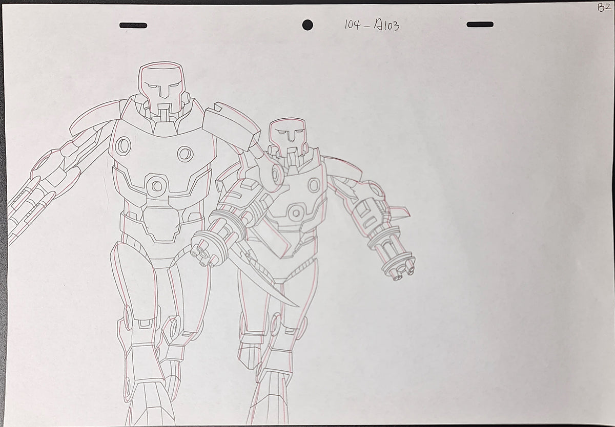 Marvel Avengers Assemble Production Animation Cel Drawing: 1128