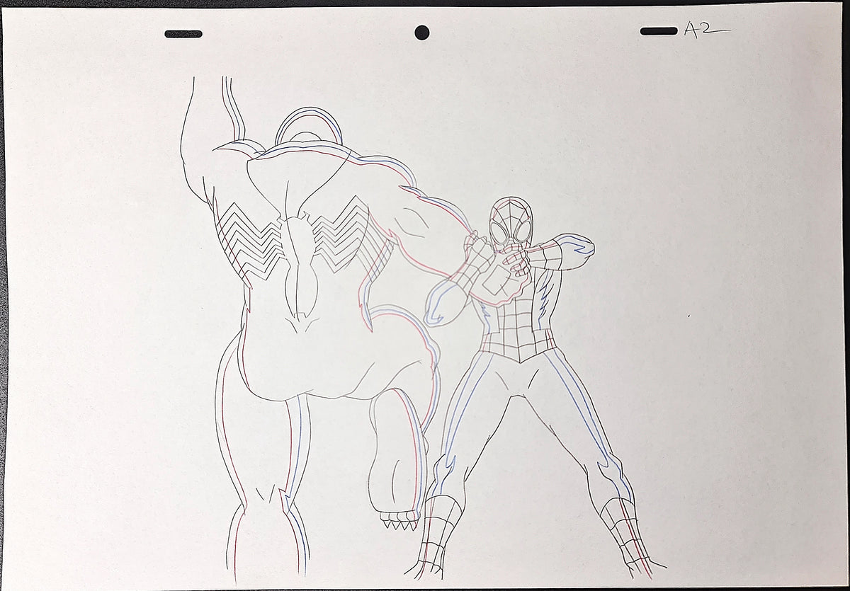 Marvel Ultimate Spiderman Production Animation Cel Drawing: Venom - 1132