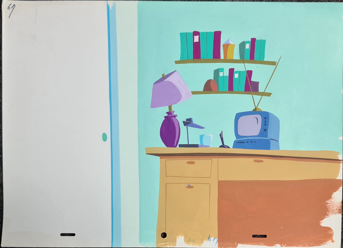 Animation Cel: Original Hand Painted Background - 1181