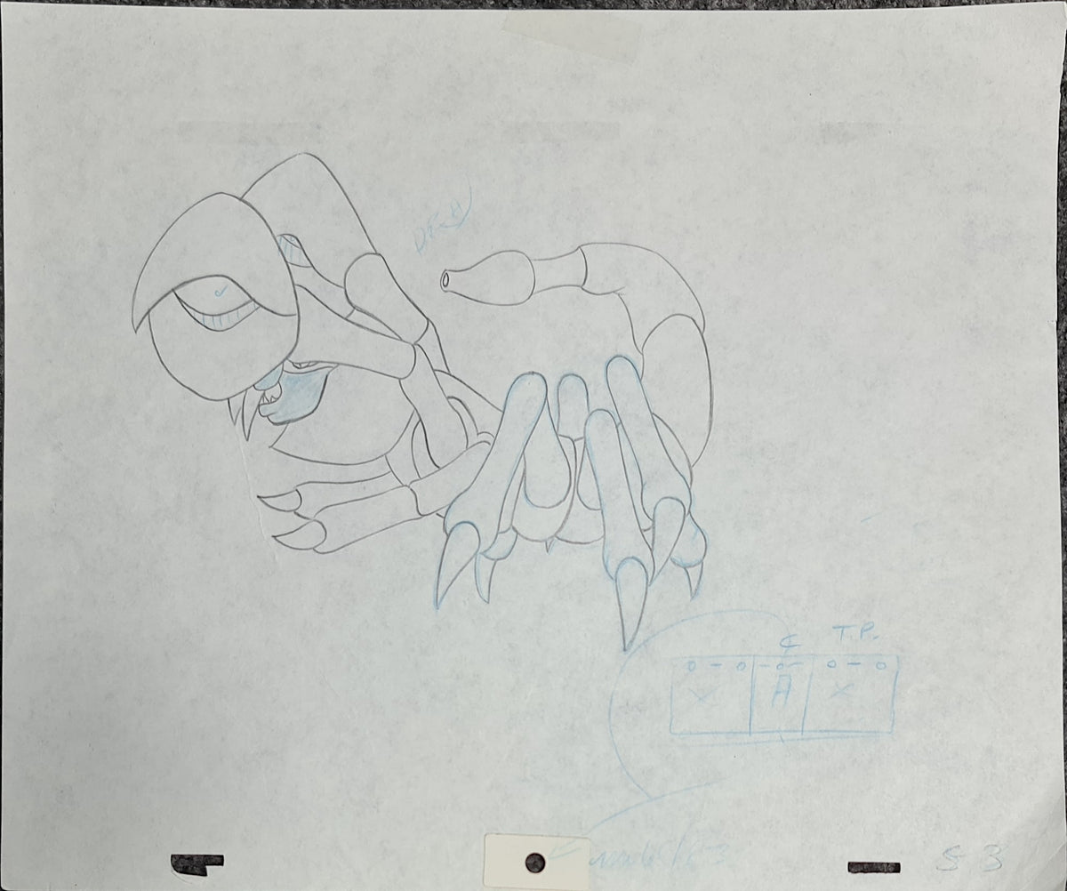 He-Man & The Masters Of The Universe Production Cel Drawing: 1212