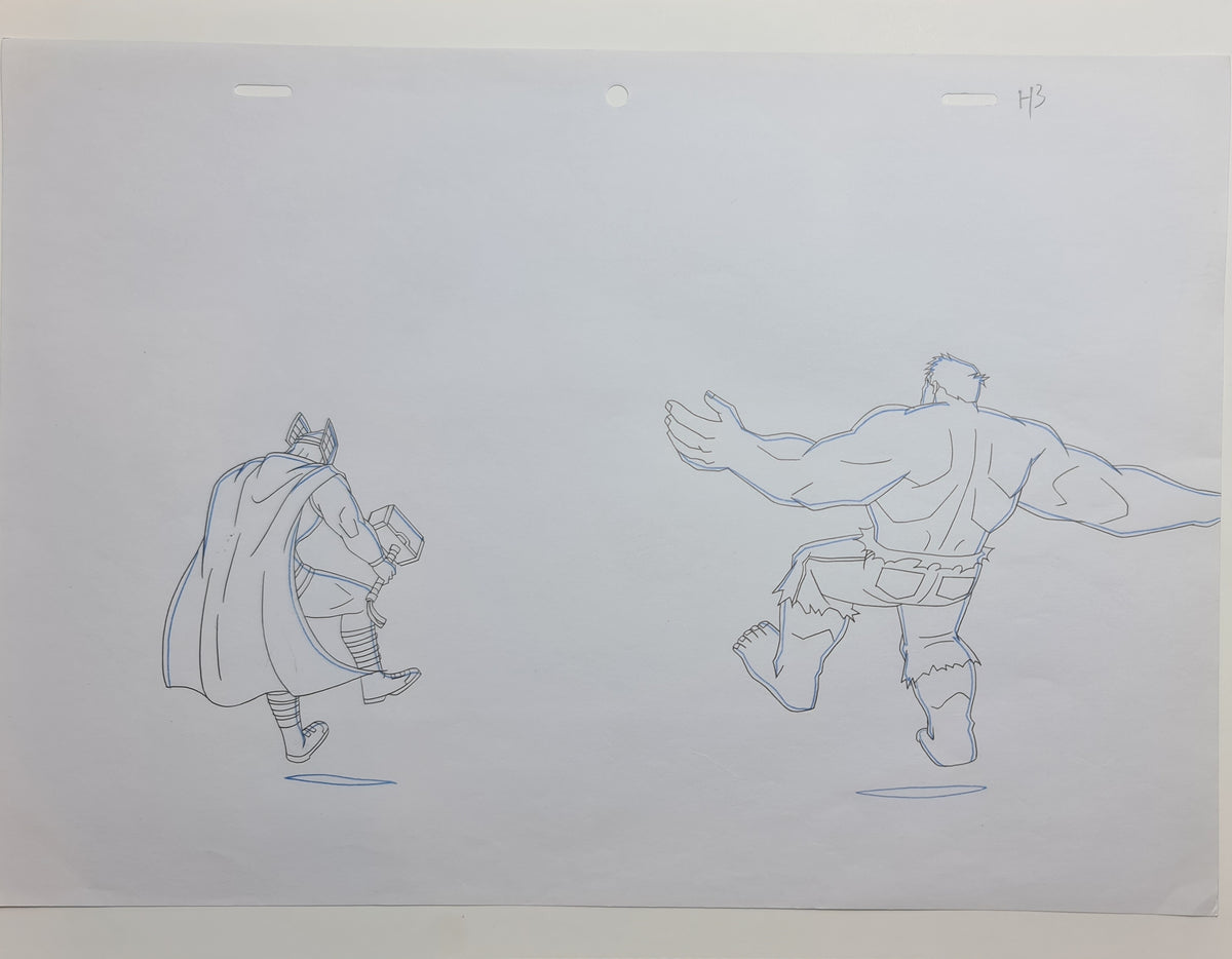 Marvel Avengers Assemble Production Animation Cel Drawing: 1542