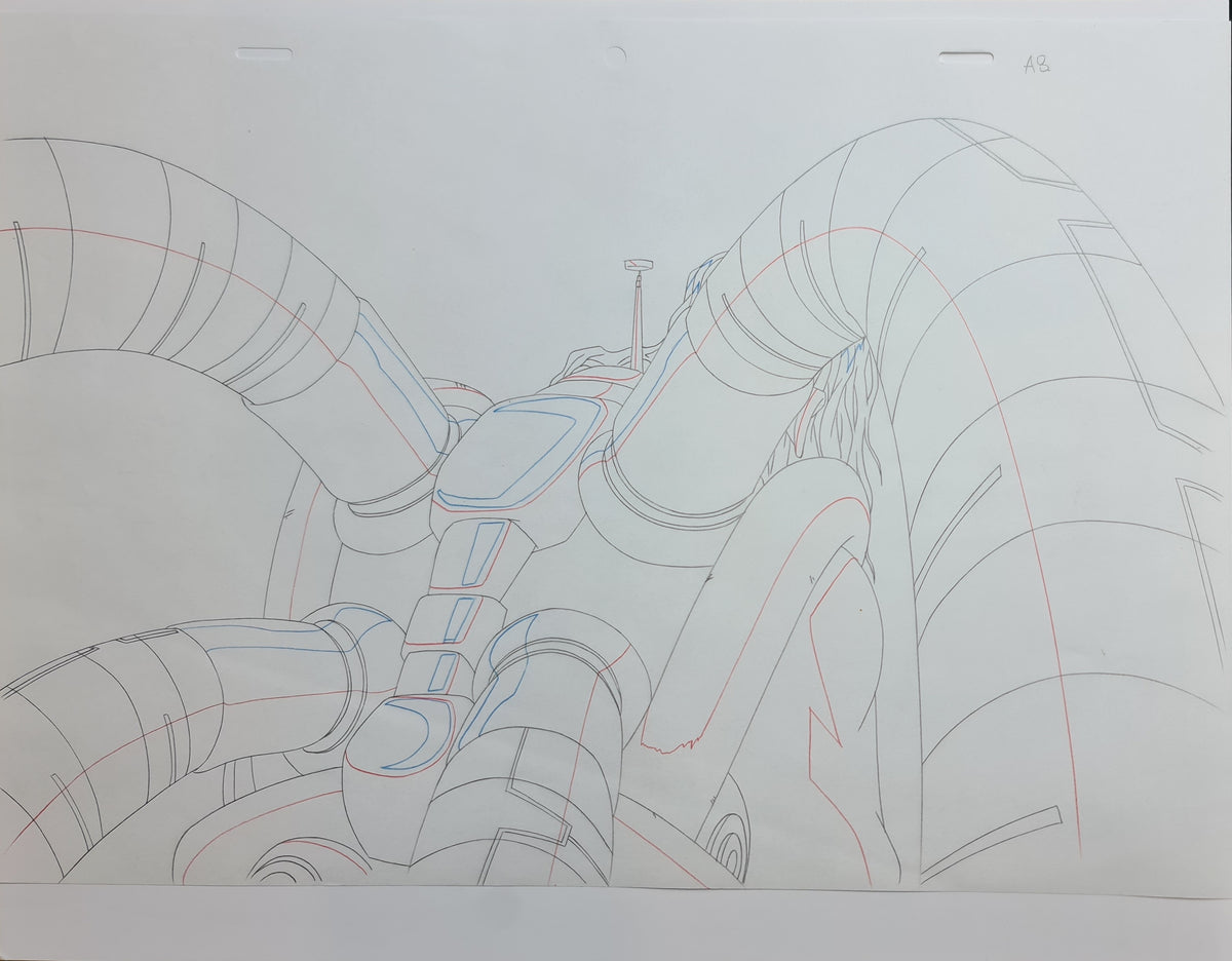 Marvel Ultimate Spiderman Production Animation Cel Drawing: Dr Octopus - 1551