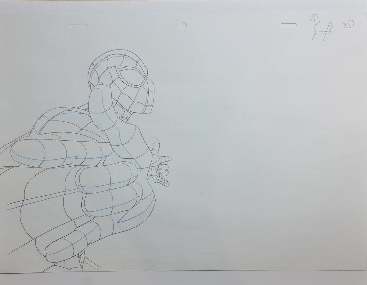 Marvel Ultimate Spiderman Production Animation Cel Drawing: Spiderman - 1571
