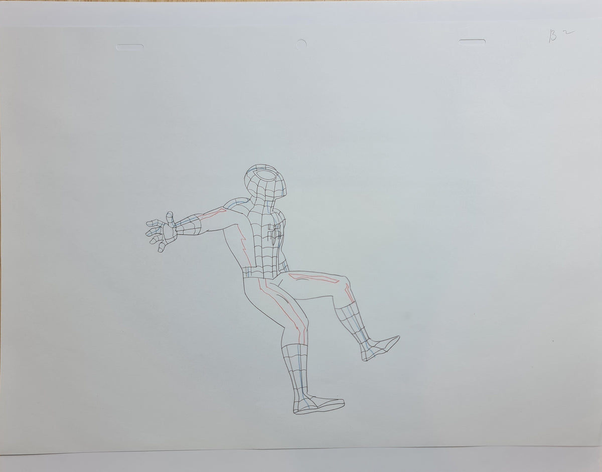 Marvel Ultimate Spiderman Production Animation Cel Drawing: Spiderman - 1573